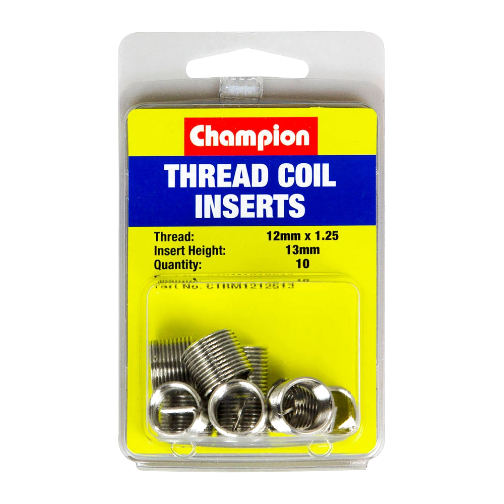 Champion M12 x 1.25 x 13mm Thread Insert Refills -10pk