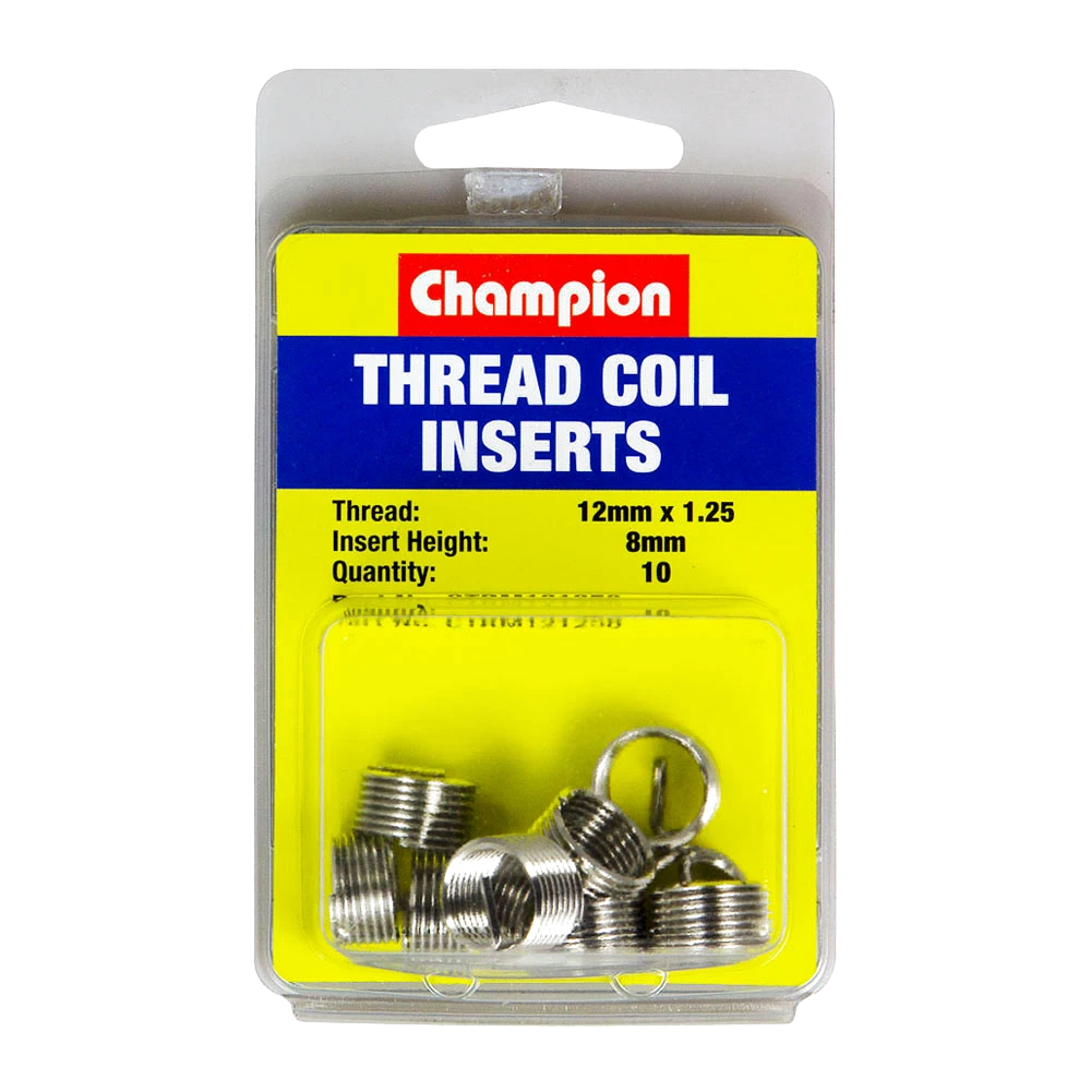 Champion M12 x 1.25 x 8mm Thread Insert Refills -10pk