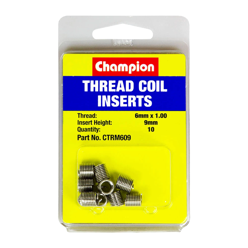 Champion M6 x 1.00 x 9mm Thread Insert Refills -10pk