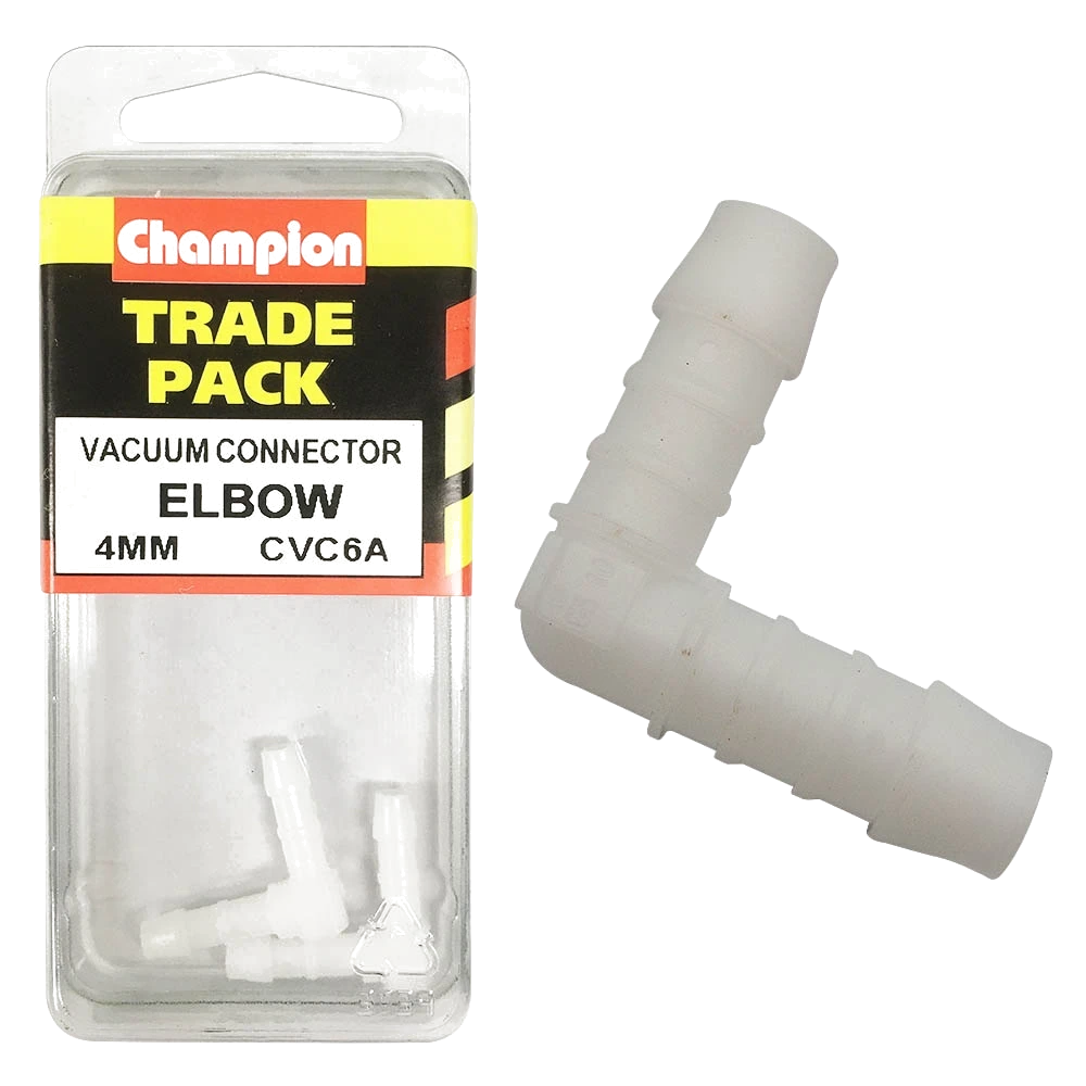 Champion Hose Fitting 90° Elbow 4mm - 2pk