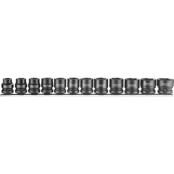 Teng 12pc Stubby Air Impact Socket Set 10-24mm