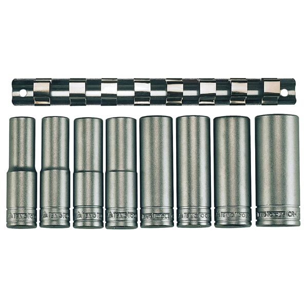 Teng 8pc 1/2in Dr. Deep Socket Set 13-24mm 6Pnt