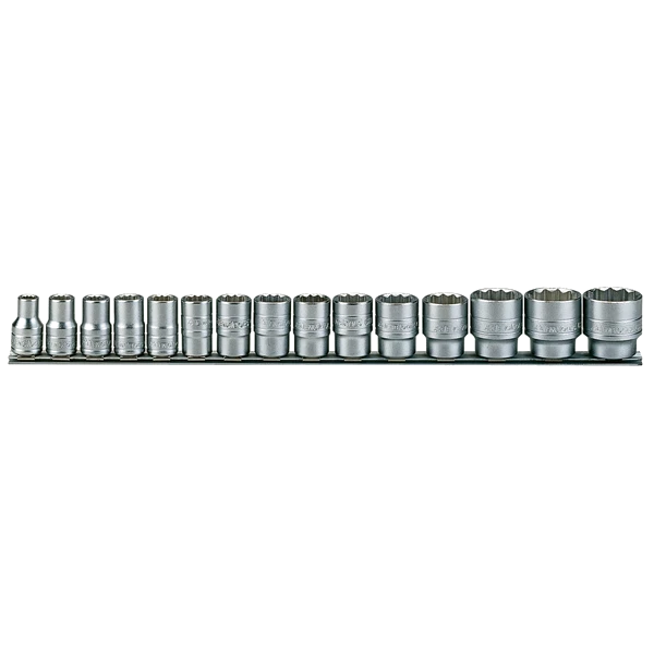 Teng 15pc 1/2in Dr. AF Socket Set 3/8-1-1/4in 12Pnt