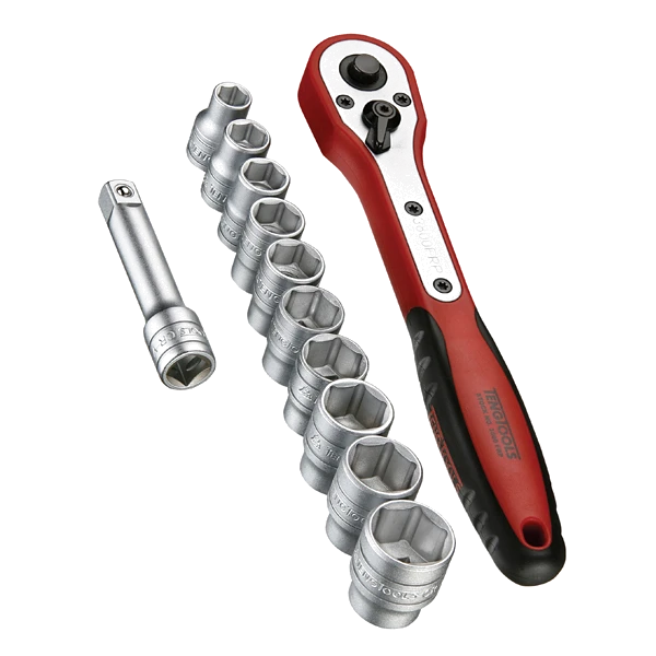 Teng 12pc 3/8in Dr. Metric Socket Set w/Case 8-19mm