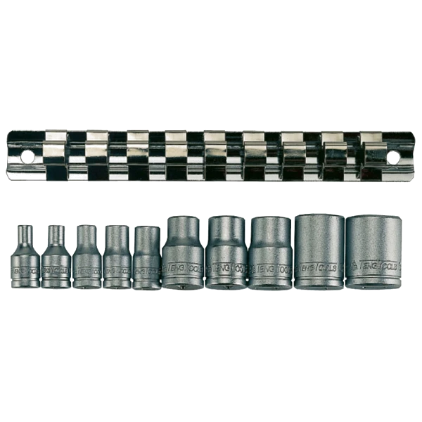 Teng 10pc 1/4in & 3/8in Dr. TX-E Socket Set E4-E18