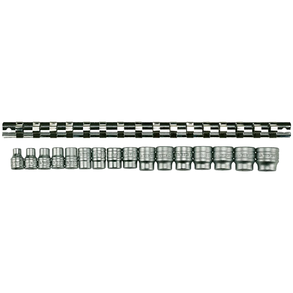 Teng 16pc 3/8in Dr. mm Socket Set 7-22mm 6Pnt