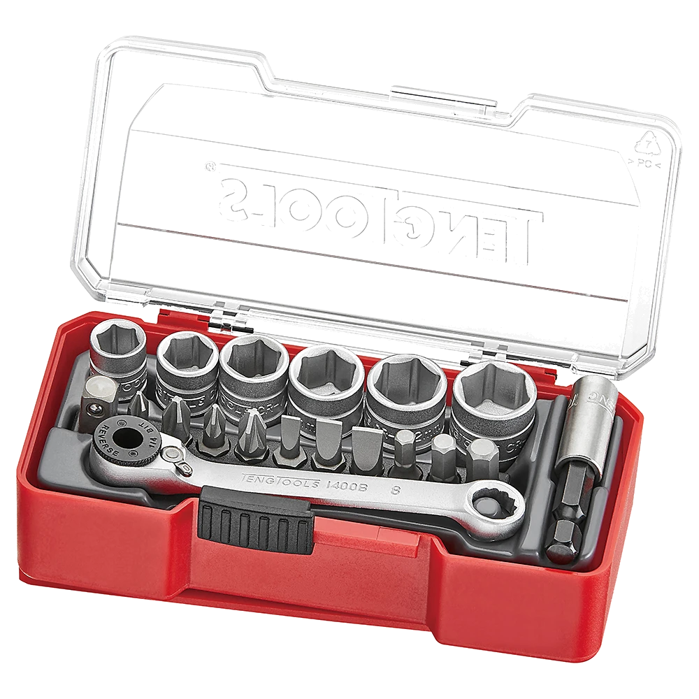 Teng 19pc 1/4in Dr. Socket Set 8-13mm