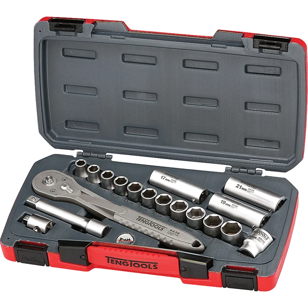 18pc 1/2in Dr. 4430 Stainless Metric Socket Set**