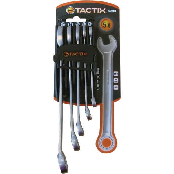 Tactix 5pc Combination Spanner Set - Metric