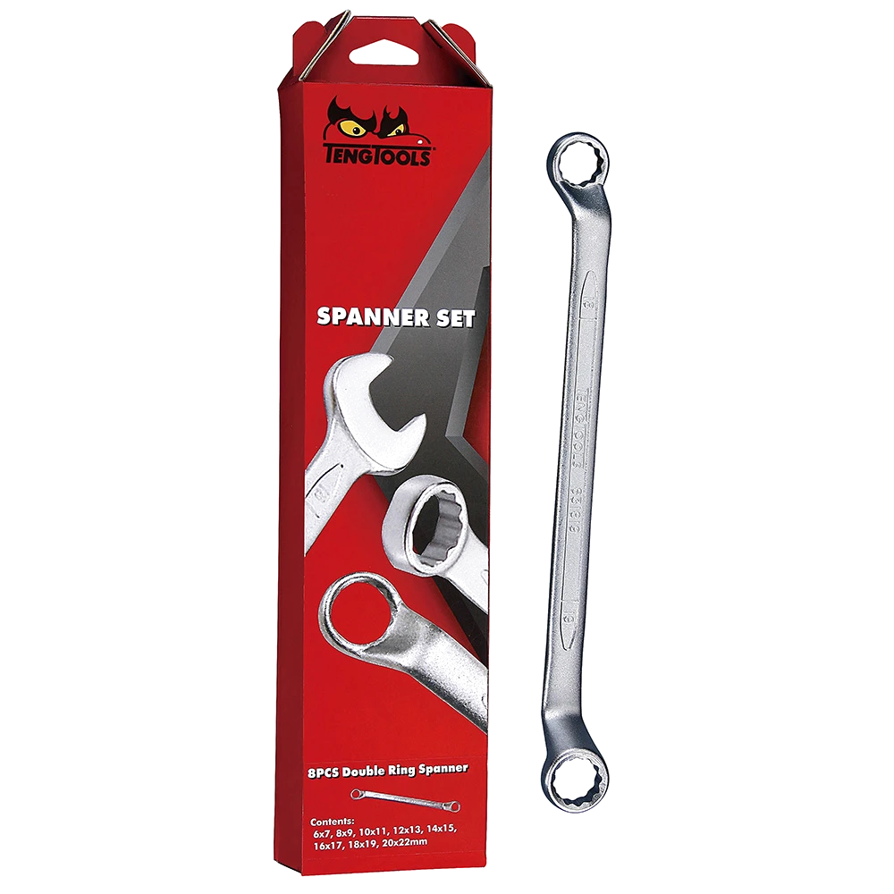 Teng 8Pc Double Ring Spanner Set (MM)