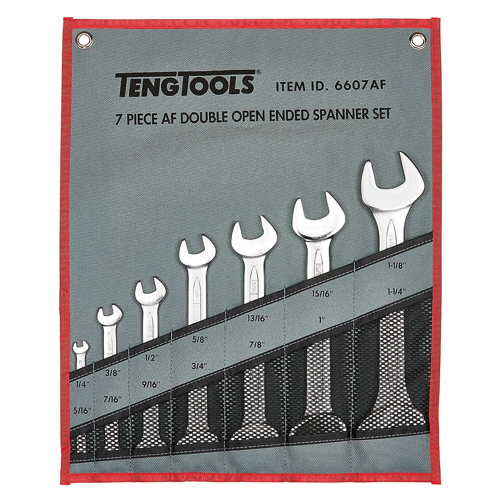 Teng 7pc Open Ended Spanner Set 1/4-1-1/4in