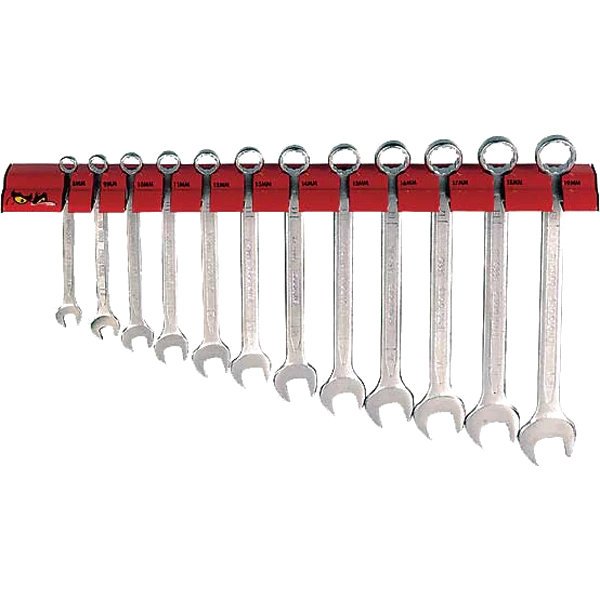 Teng 12pc Combination Metric Spanner Set 8-19mm Wall Rack