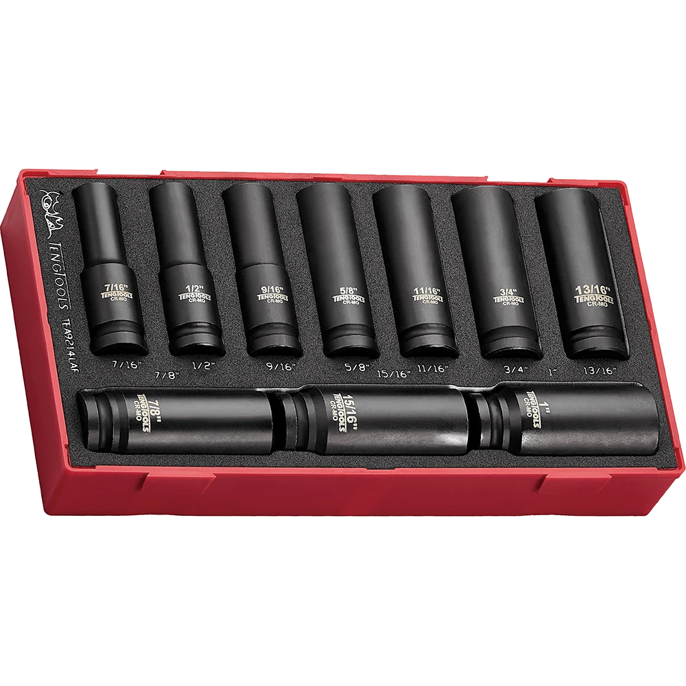 Teng 14pc 1/2in Dr. AF Deep Impact Socket Set 6-Pnt (EVA)