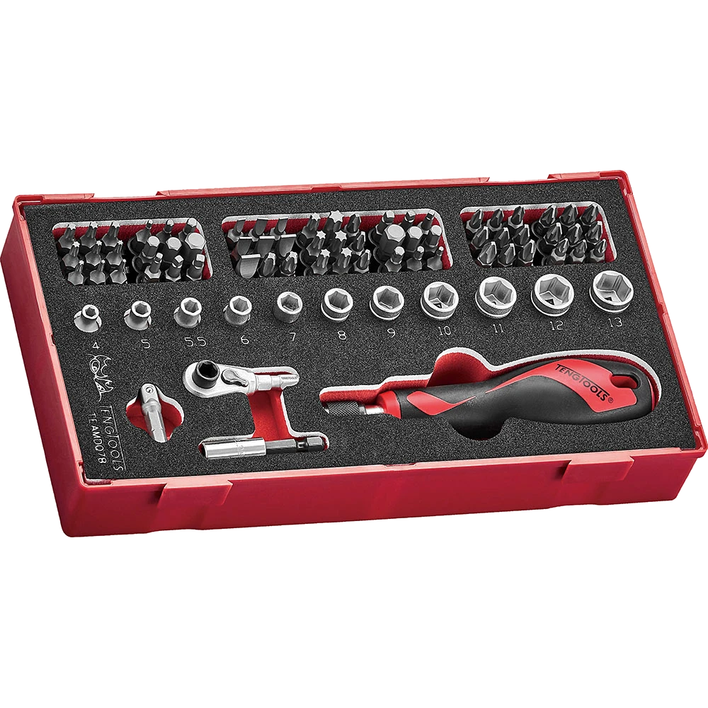 Teng 78Pc Bits Driver Set - TEA-Tray
