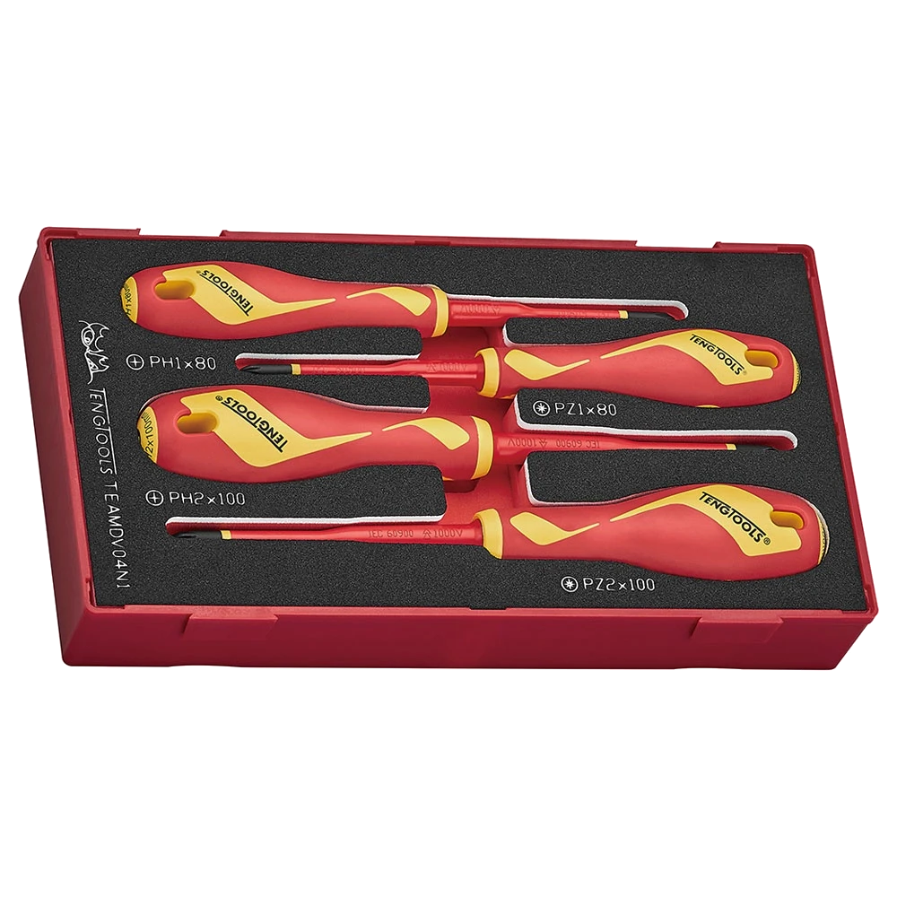 Teng 4pc Screwdriver Set Insulated PH/PZ