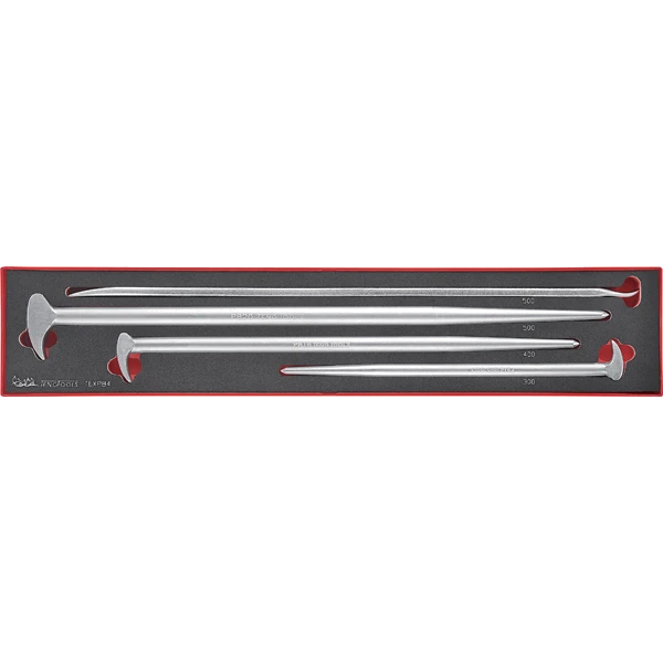 Teng 4pc Roll/Heel Bar Set w/Tyre Lever - TEX-Tray