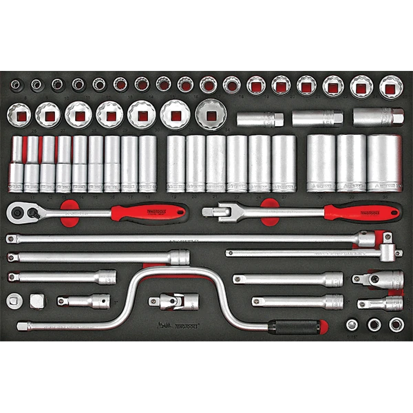 Teng 63pc 1/2in Dr. Metric Socket & Acc. Set (EVA)