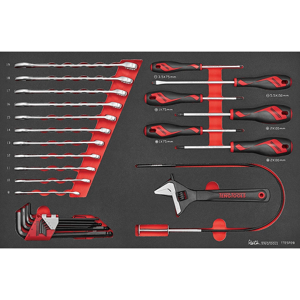 Teng 28pc Spanner & Screwdriver Set (EVA)