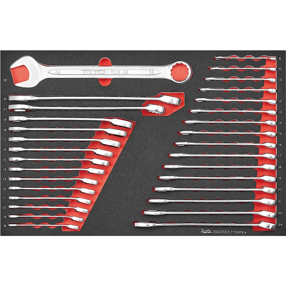 Teng 31pc Metric Combination & Ratcheting Spanner Set