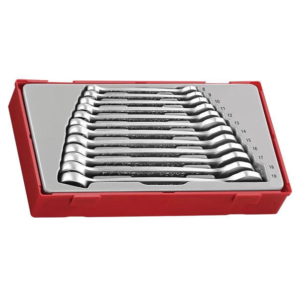 Teng 12pc Anti-Slip Combination Spanner Set 8-19mm - TC-Tray