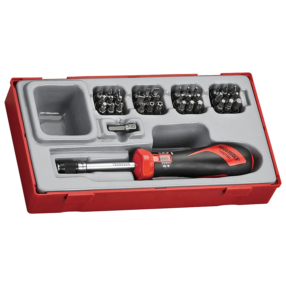 Teng 38pc 1/4in Dr. Torque Screwdriver Set 1-5Nm - TC-Tray