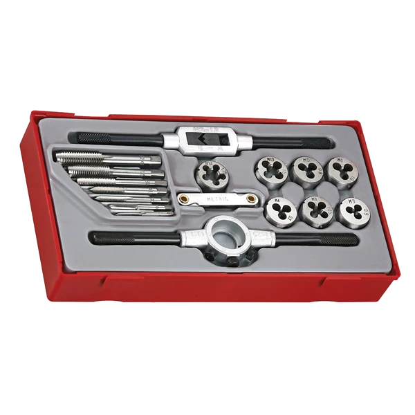 Teng 17pc Metric Tap & Die Set - TC-Tray