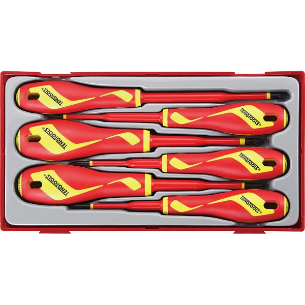 Teng 6pc MD 1000V VDE S/Driver Set (RBD) - TC-Tray