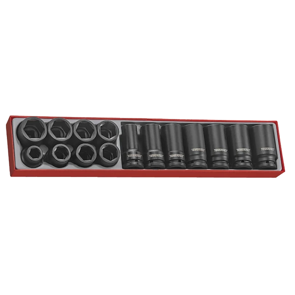 Teng 15pc 3/4in Dr. Impact Reg & Deep Skt Set - TTX-Tray