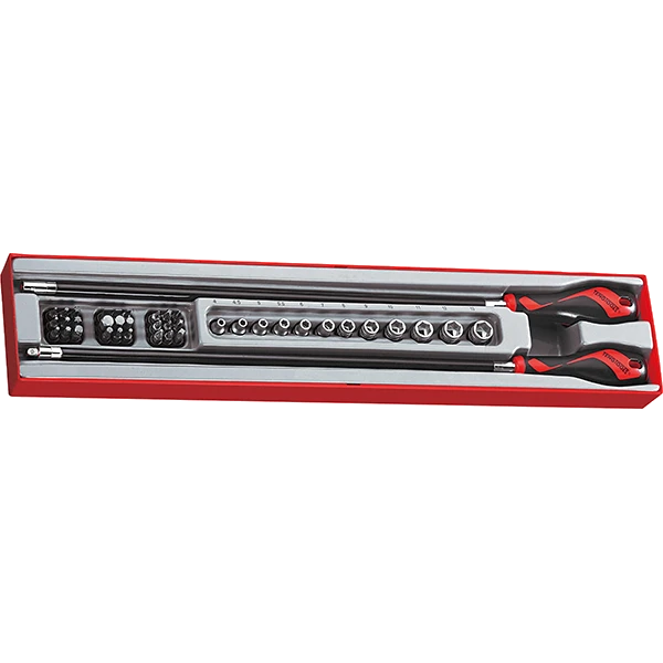 Teng 41pc 1/4in Flex Handle Set w/ Bits & Skts - TTX-Tray