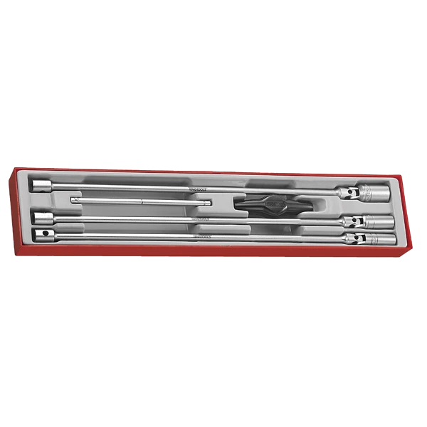 Teng 5pc 3/8in Dr. Spark Plug Long Skt Set - TTX-Tray