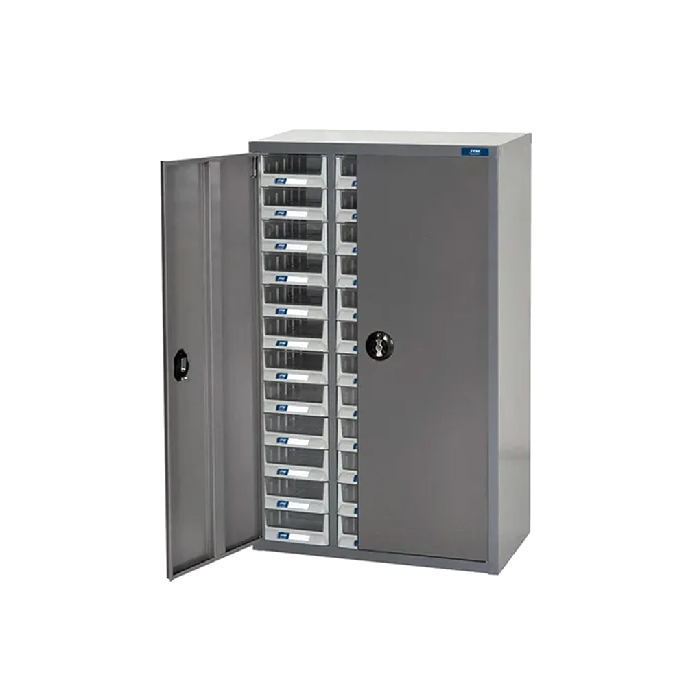 ITM Parts Cabinet Lockable Metal A5 36 Drawers