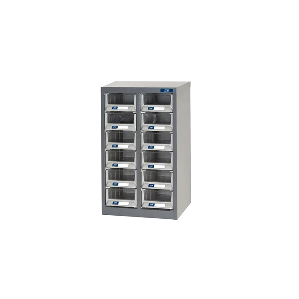 ITM Parts Cabinet Metal A6 12 Drawers