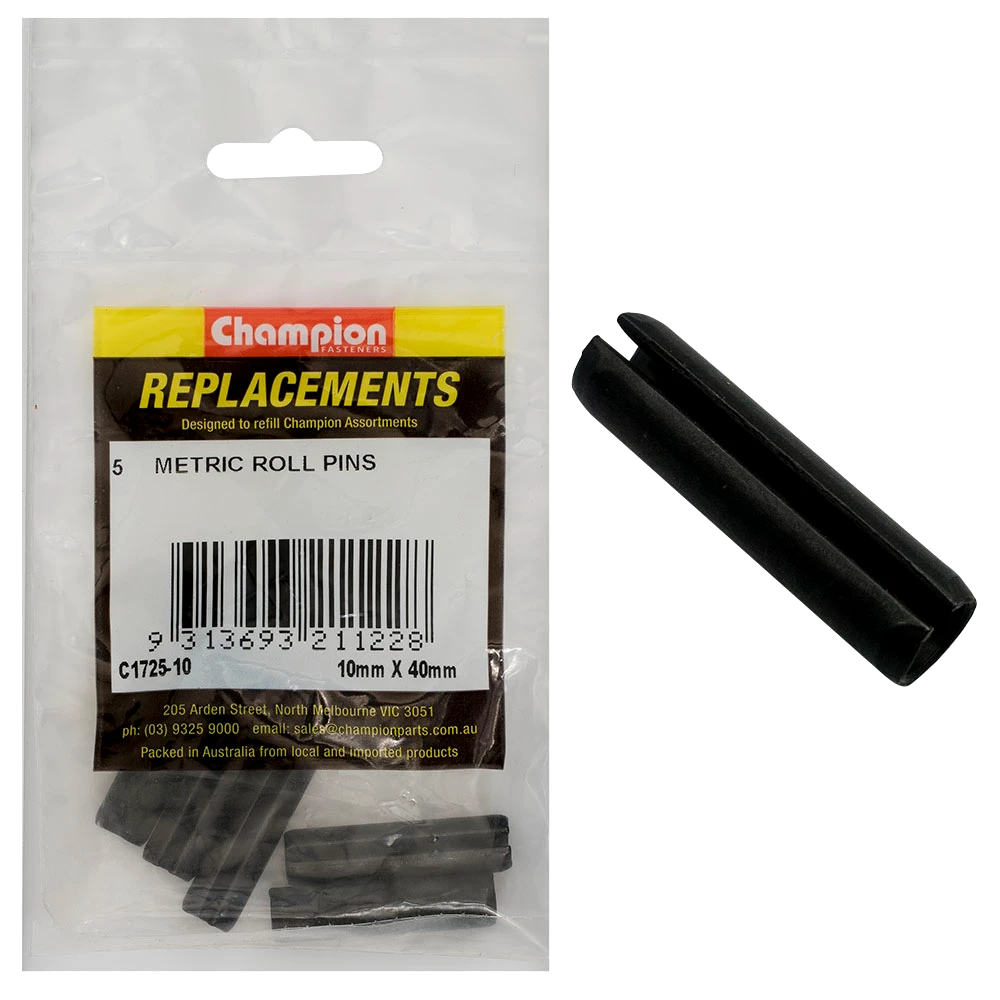 Champion 10mm x 40mm Roll Pin -5pk
