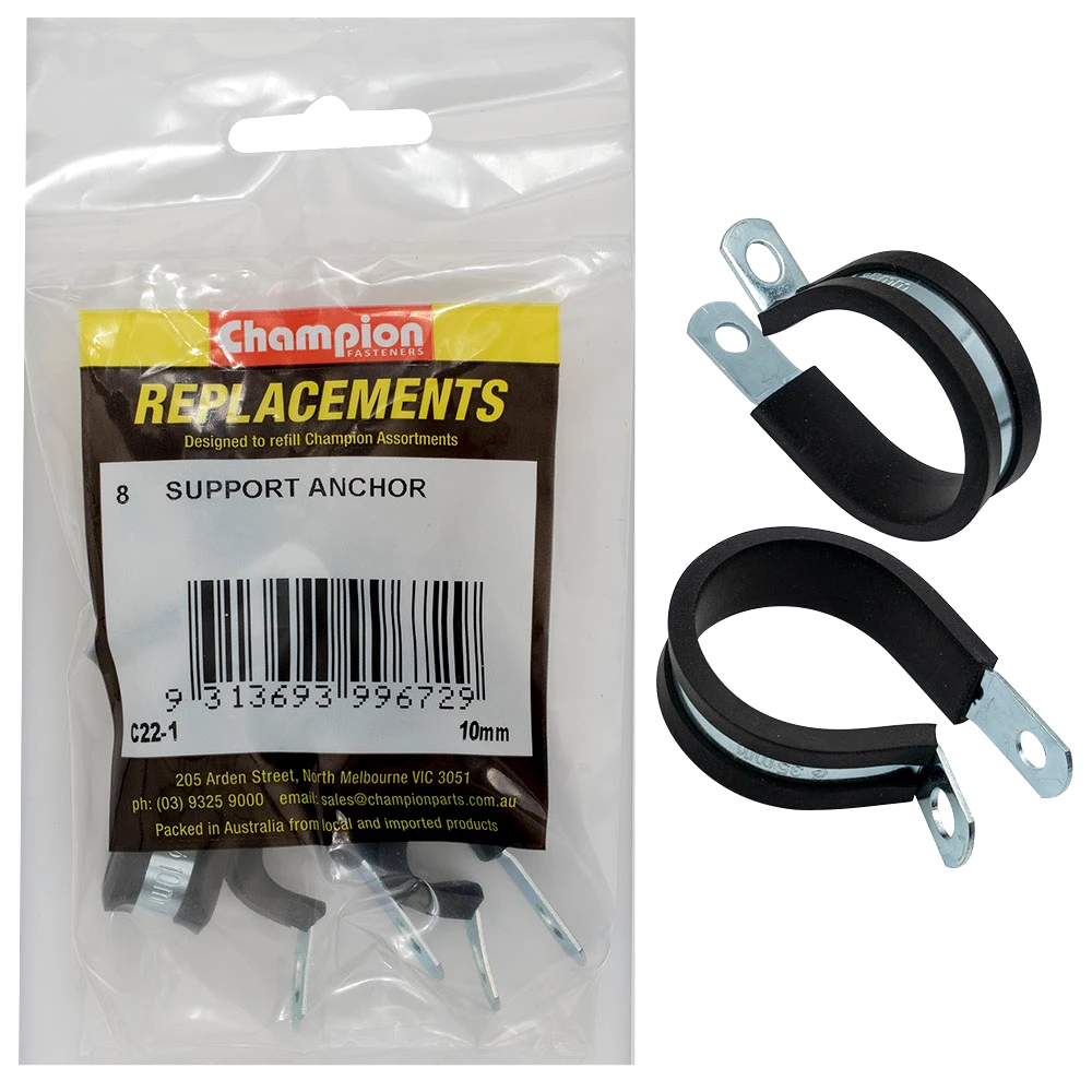 Champion 10mm Pipe Support Anchor -8pk