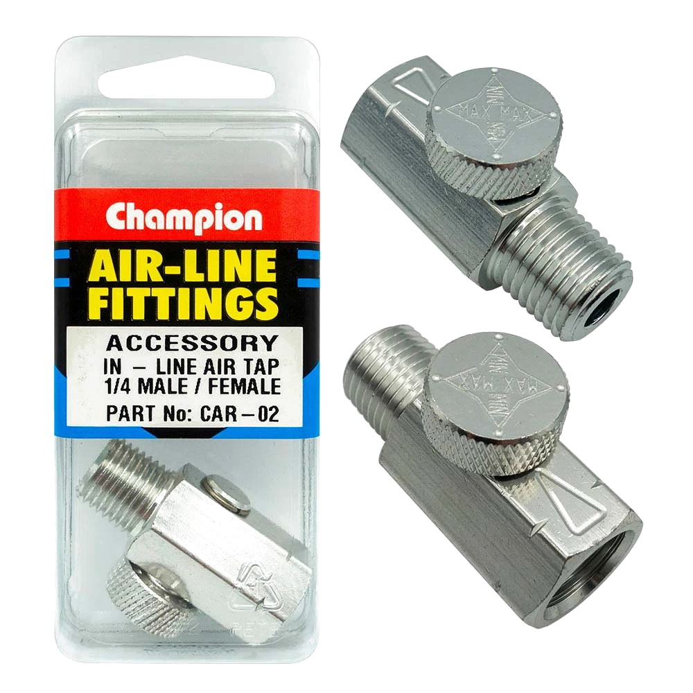 Champion In -line Air Tap 1/4in M/F
