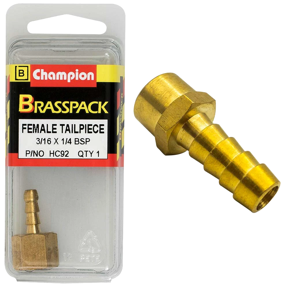 Champion Brass 3/16in x 1/4in Female Tailpiece