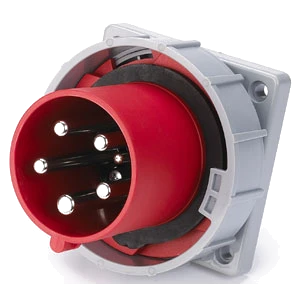 63A 5Pin 3P N E IP67 ind. Appliance inlet 415V**
