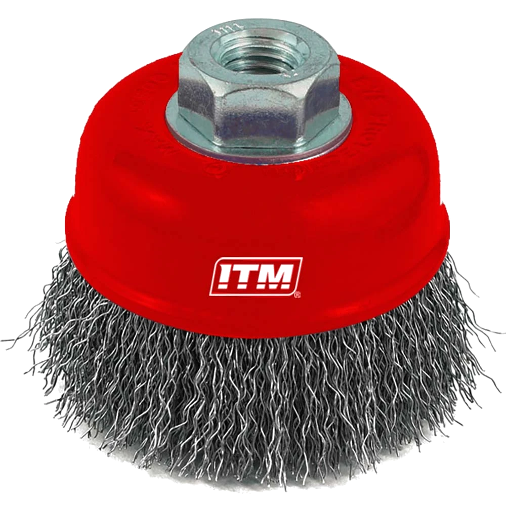 ITM Crimp Wire Cup Brush Stainless Steel 75mm