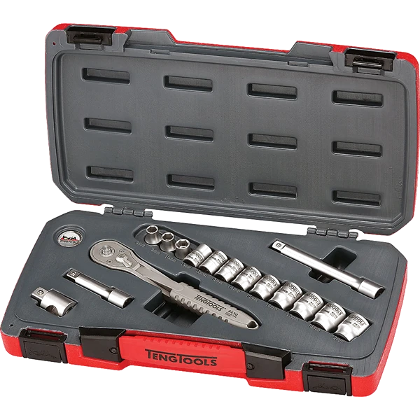 Teng 16pc 3/8in Dr. 4430 Stainless Metric Socket Set**