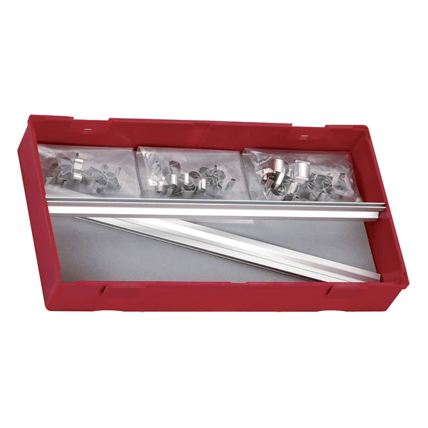 Teng 32pc Skt Clip Rail Set 1/4-3/8-1/2in - TC-Tray