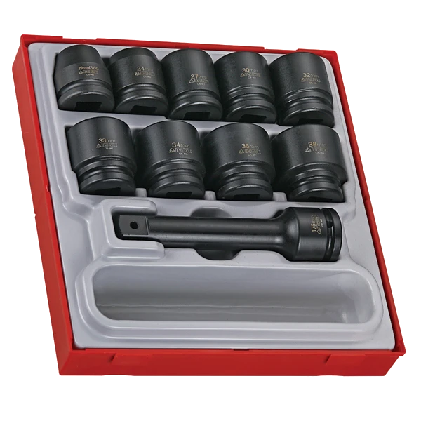 Teng 16pc 3/4in Dr. Imp Skt Set - TTD-Tray 19mm-38mm