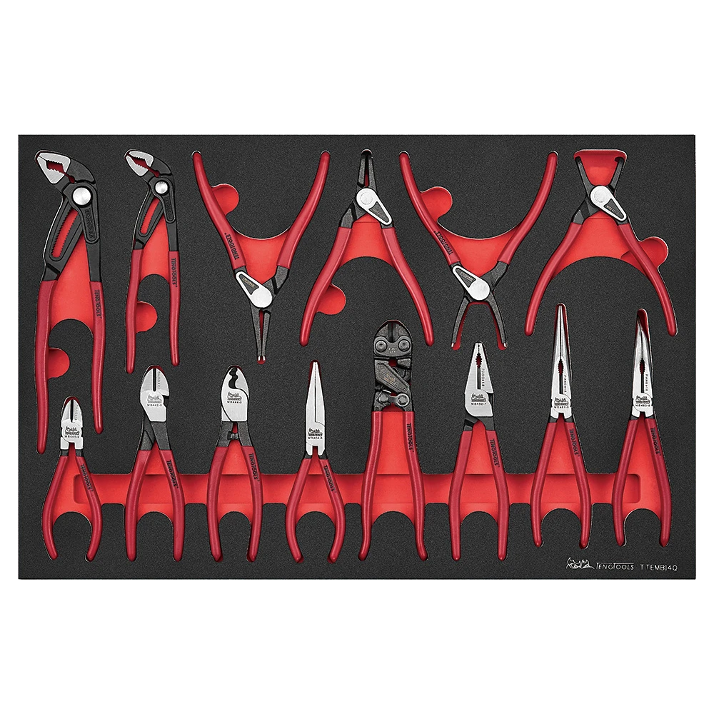 Teng 14pc Plier Set Vinyl Grip Q (EVA)