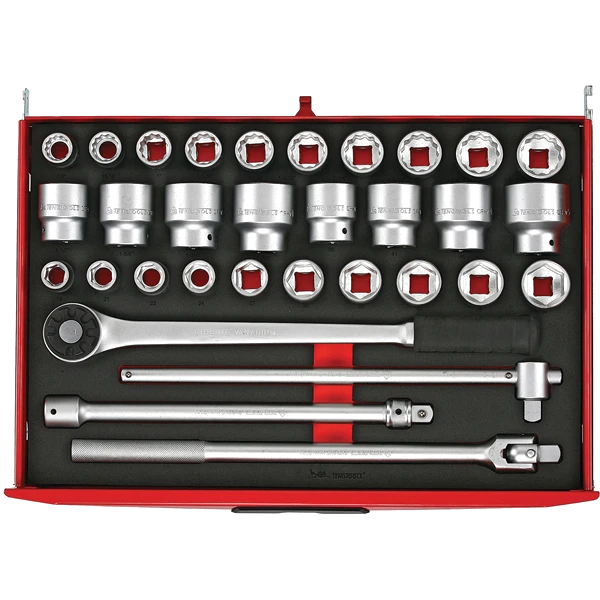 Teng 32pc 3/4in Dr. MM/AF Socket & Acc. Set (EVA)