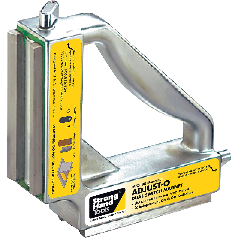 Stronghand Adjust-O Dual Switch Magnet Square 120KG