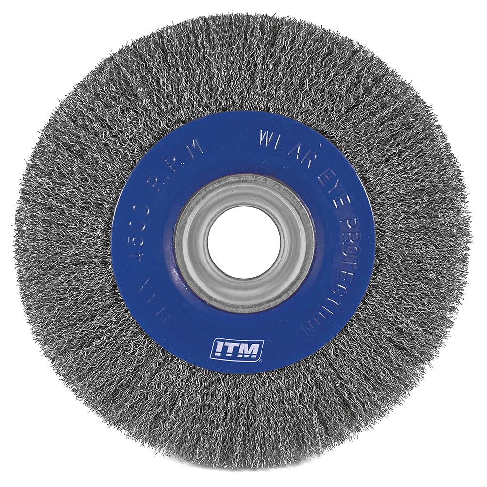 ITM Crimp Wire Wheel Brush Steel 150 x 25mm