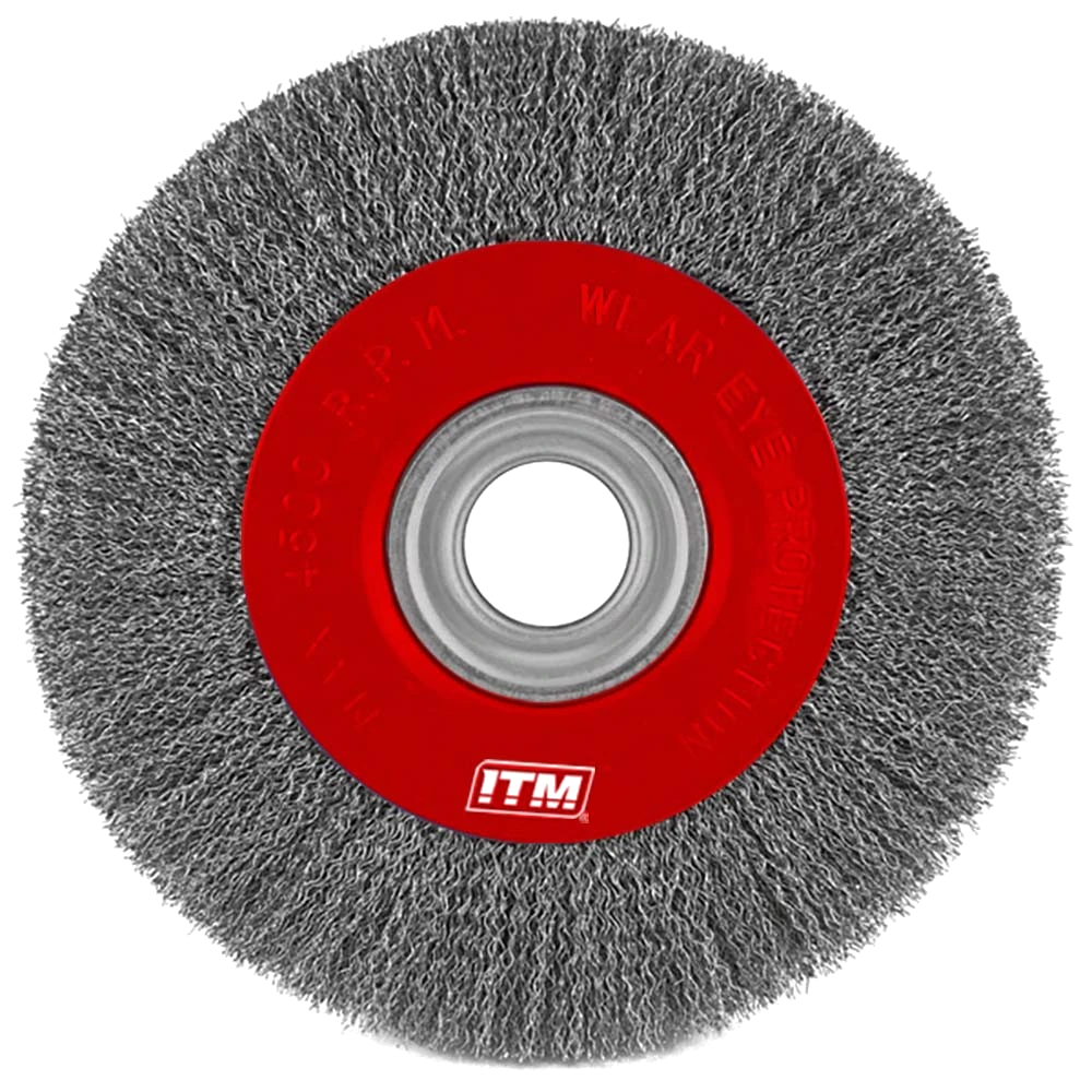 ITM Crimp Wire Wheel Brush Stainless Steel 150 x 19mm