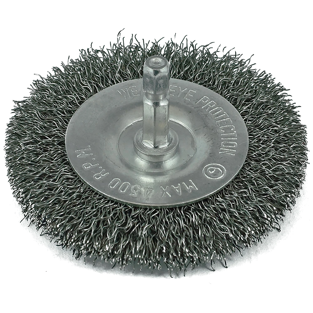 ITM Crimp Wire Spindle Mounted Wheel Brush 50mm