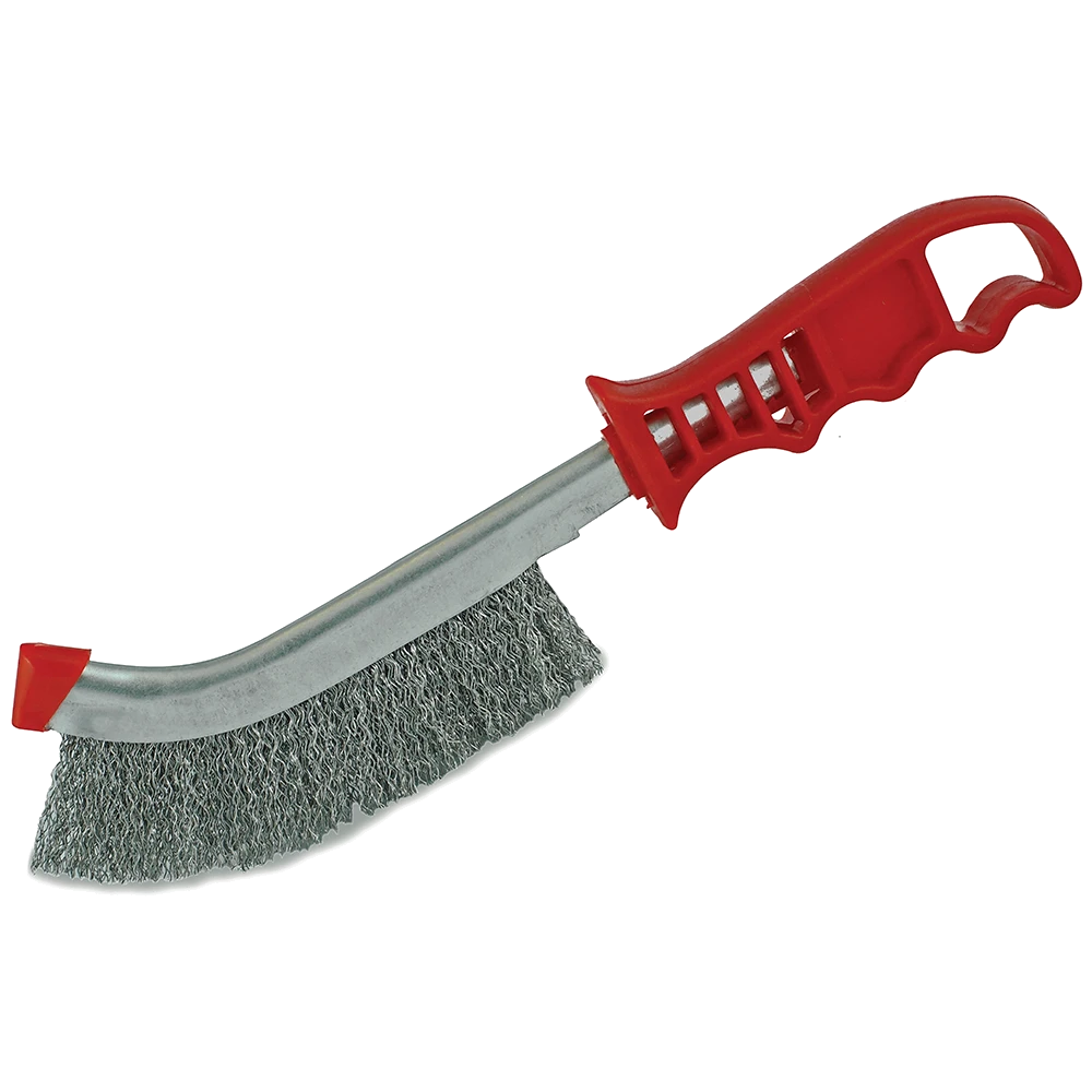 ITM Wire Brush Red Handle - Steel Wire