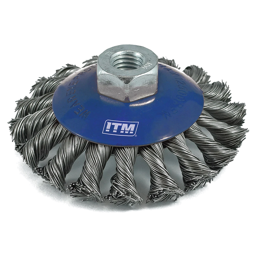 ITM Twist Knot Bevel Brush Steel 125mm