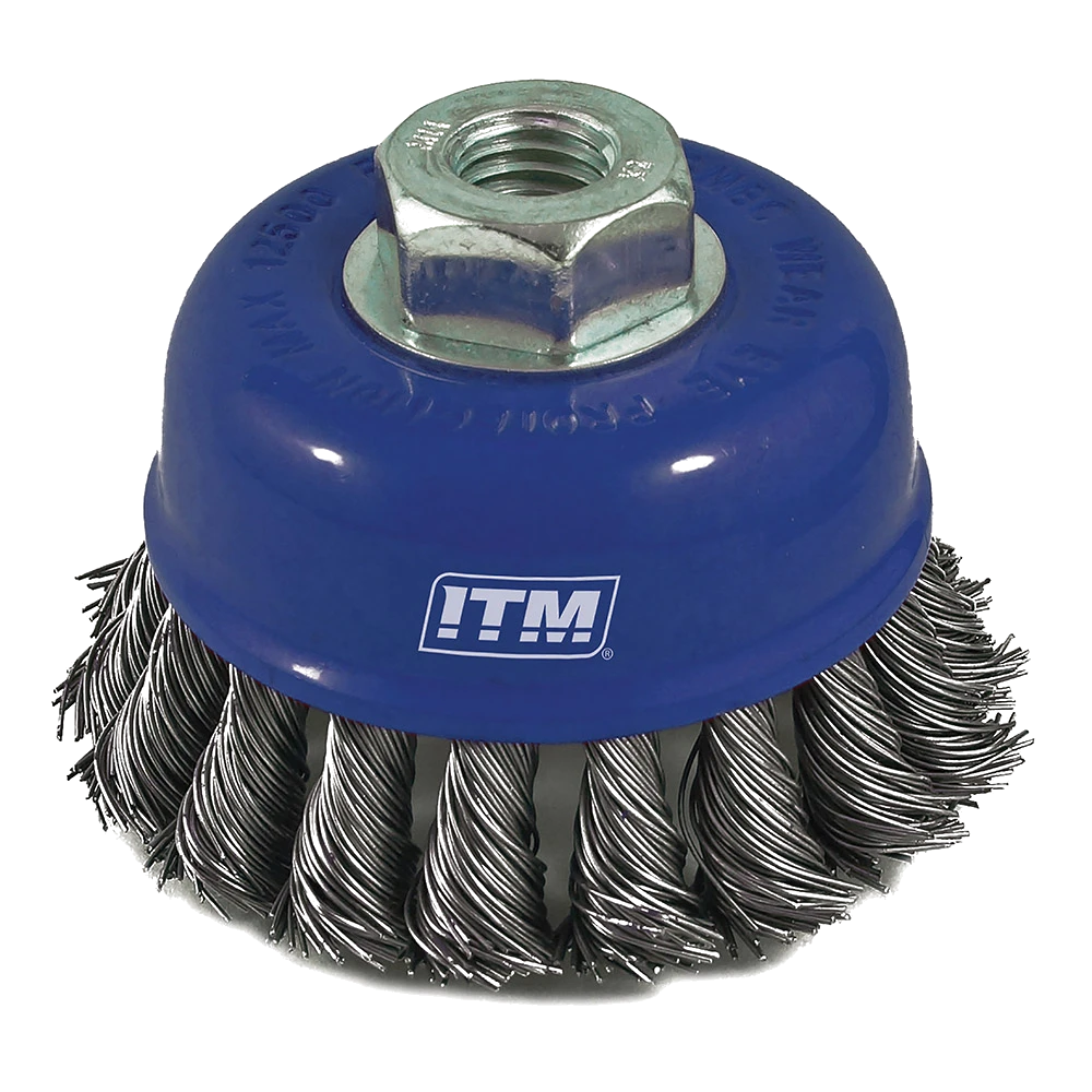 ITM Twist Knot Cup Brush Steel 75mm